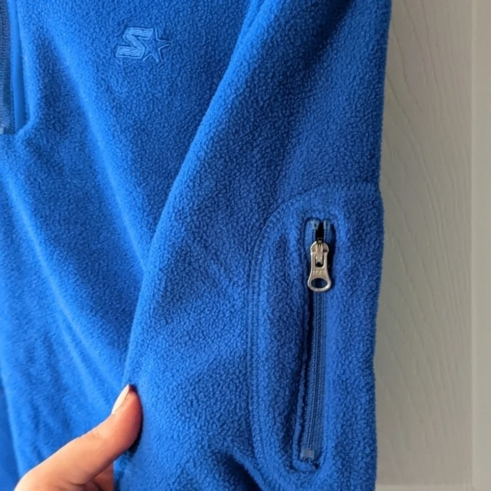 Kids Starter 1/4 Zip Fleece Pullover Sweater in‎ Royal Blue Size XL (14-16)